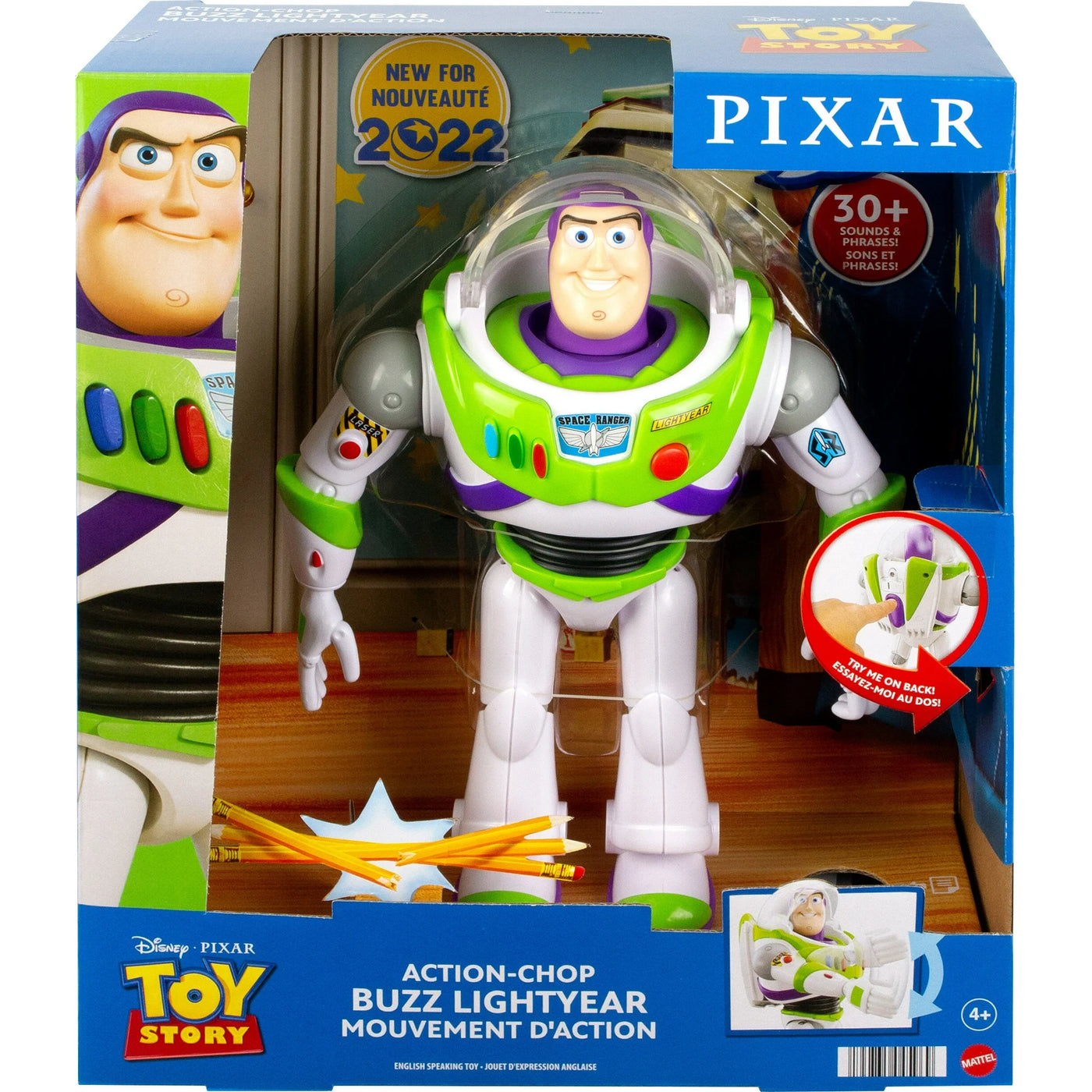 Disney Pixar Toy Story Action Chop Buzz Lightyear 10" Figure