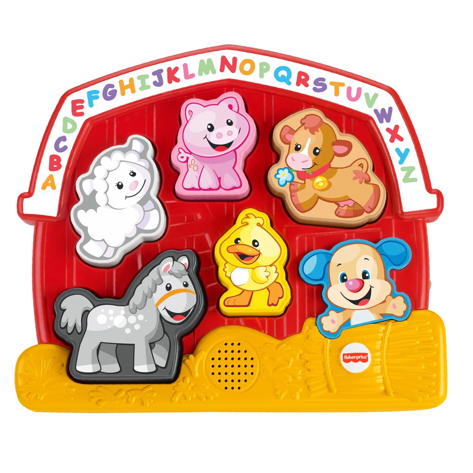 Fisher-Price Laugh & Learn Farm Animal Puzzle Shape Sorting Baby Toy (Ages 1-3yr)