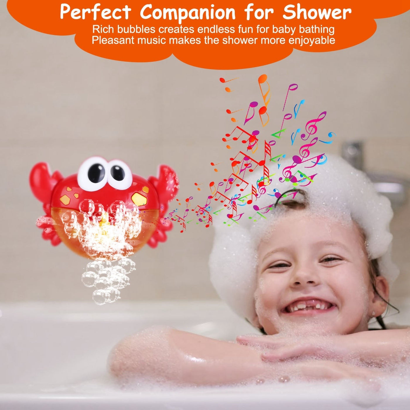 Frog Musical Bubble Bath Maker Baby Bath Toys for Bathtubs Toddler Bubble Machine