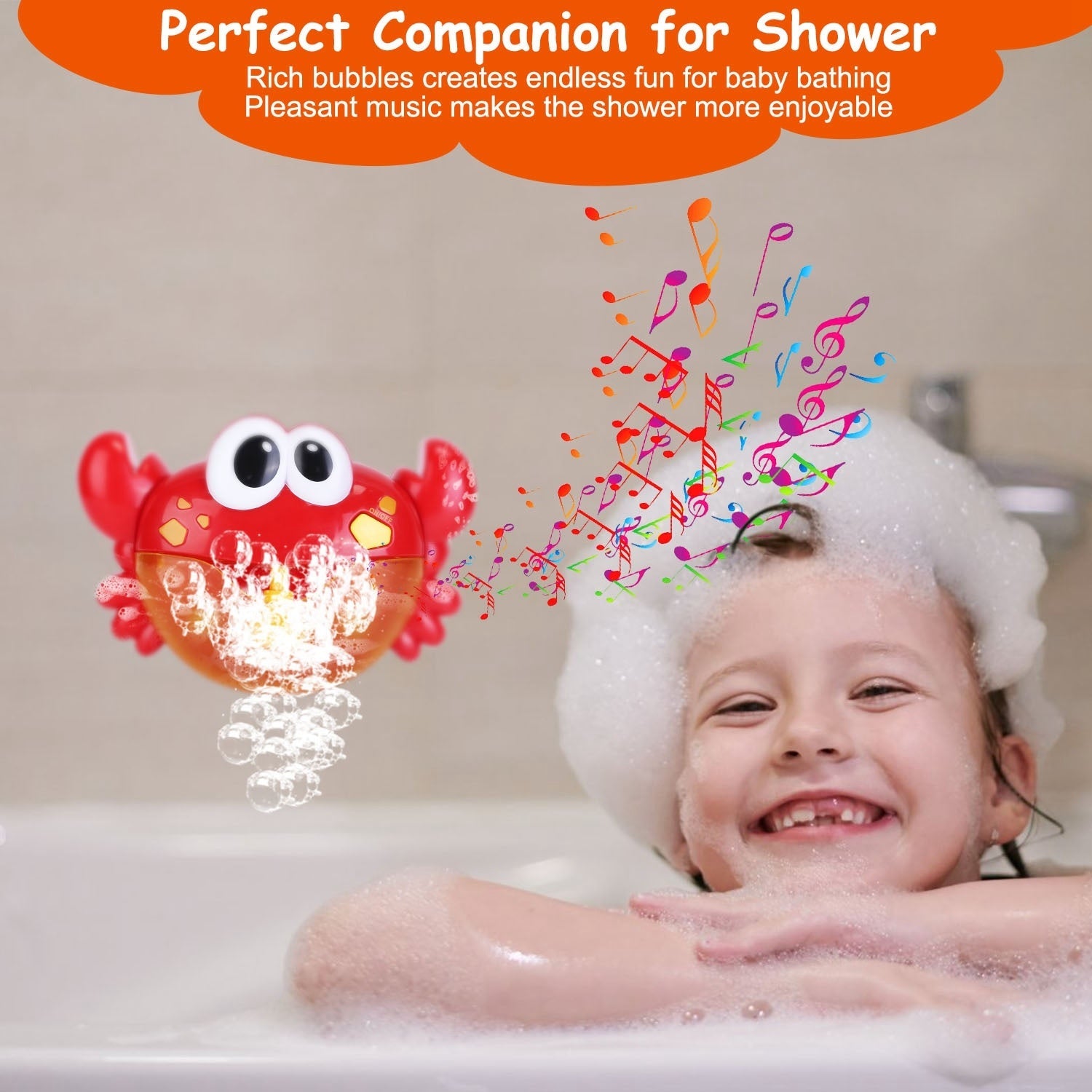 Frog Musical Bubble Bath Maker Baby Bath Toys for Bathtubs Toddler Bubble Machine