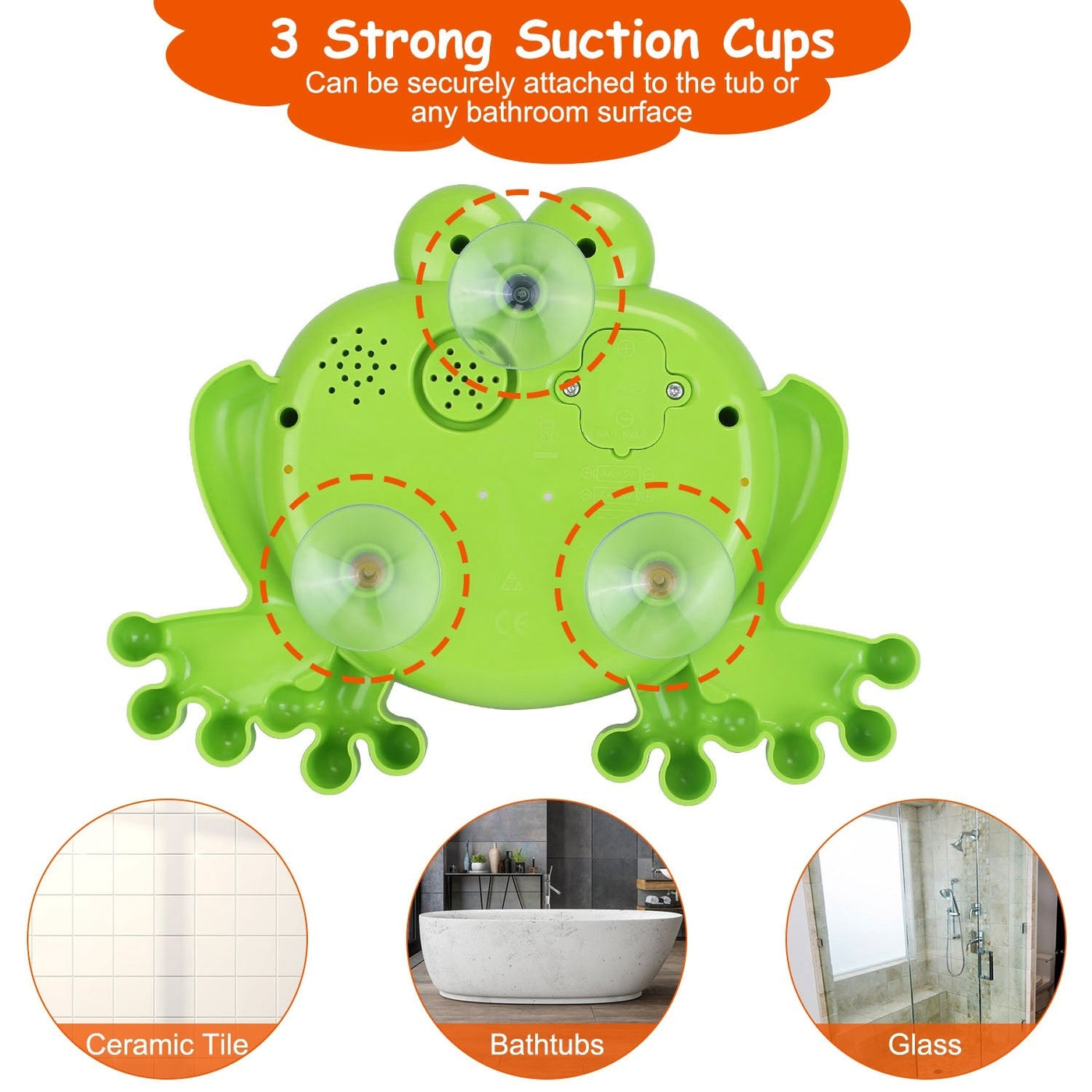 Frog Musical Bubble Bath Maker Baby Bath Toys for Bathtubs Toddler Bubble Machine