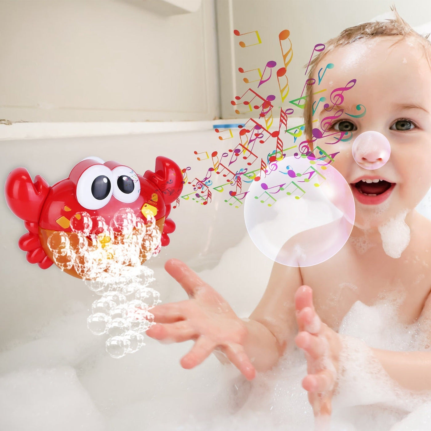 Frog Musical Bubble Bath Maker Baby Bath Toys for Bathtubs Toddler Bubble Machine