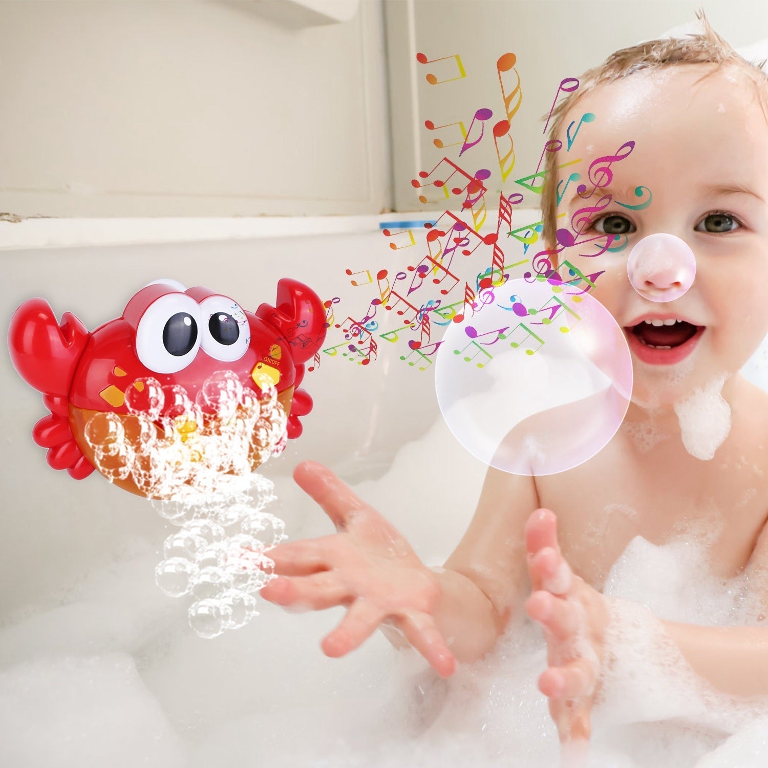 Frog Musical Bubble Bath Maker Baby Bath Toys for Bathtubs Toddler Bubble Machine