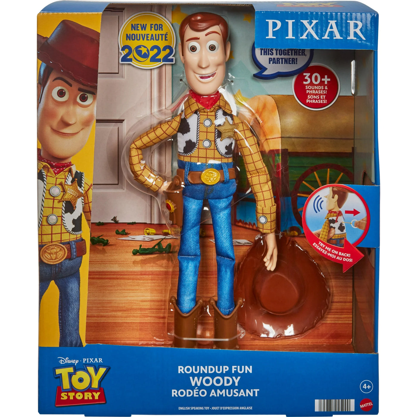 Disney & Pixar Toy Story Roundup Fun Woody Large Talking Figure, 12"