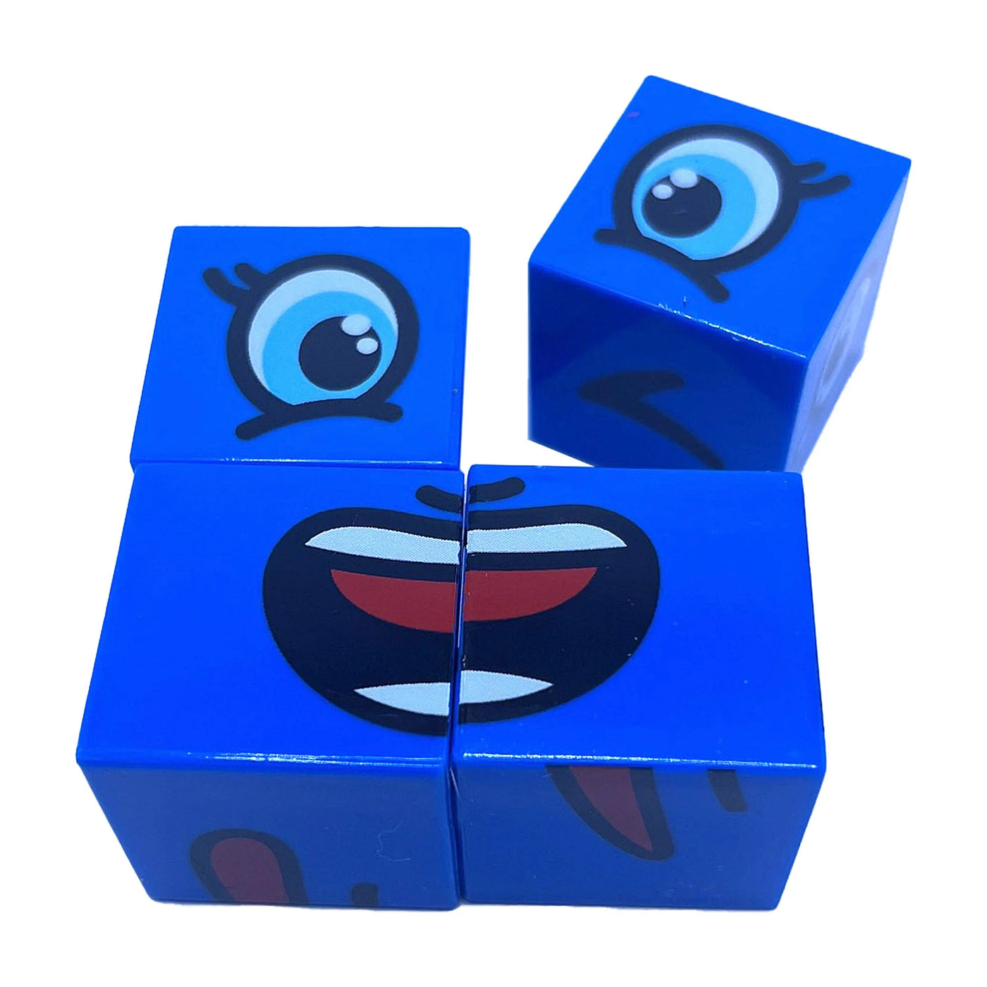 Zummy Face Change Board Game with 16 Cubes and Game Bell