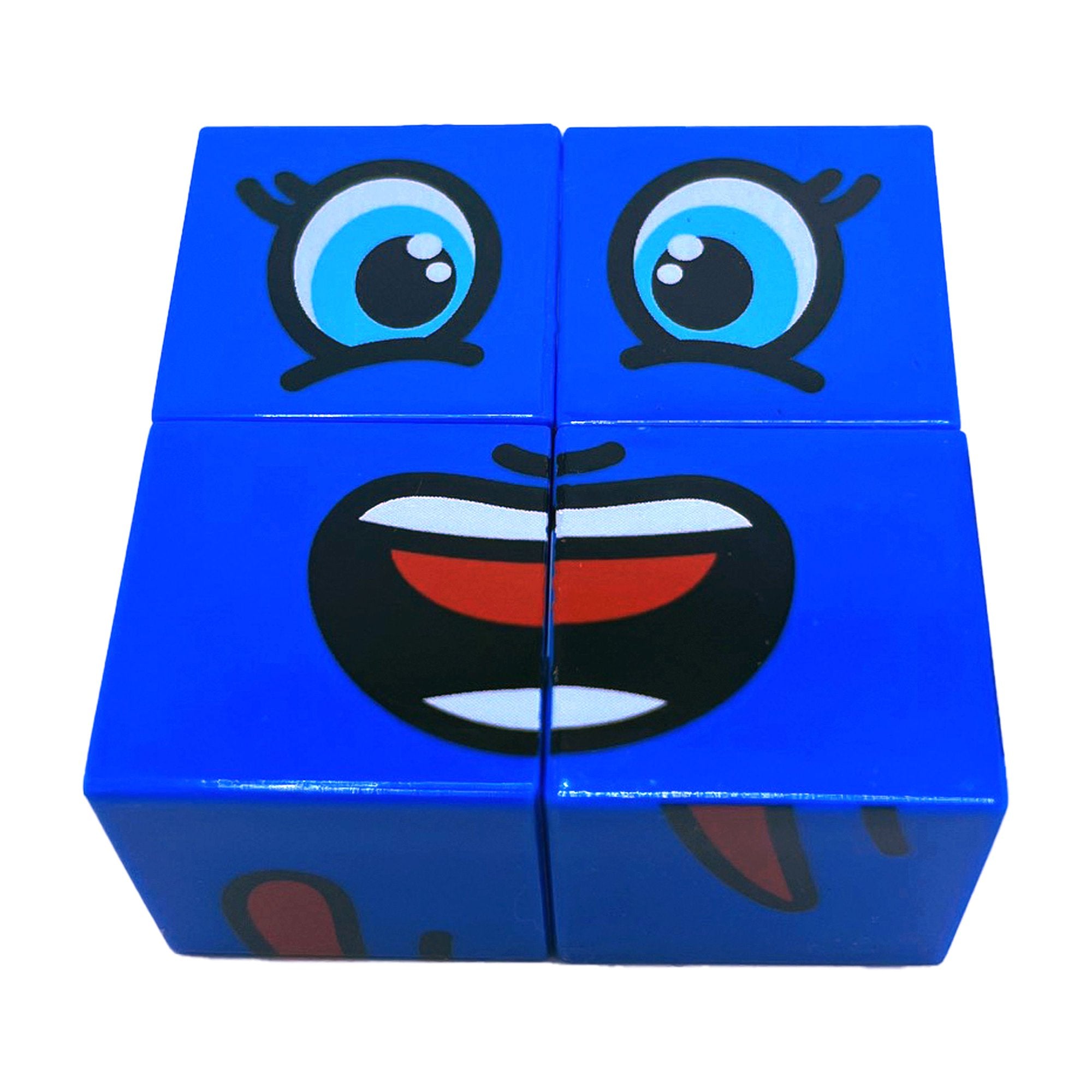 Zummy Face Change Board Game with 16 Cubes and Game Bell