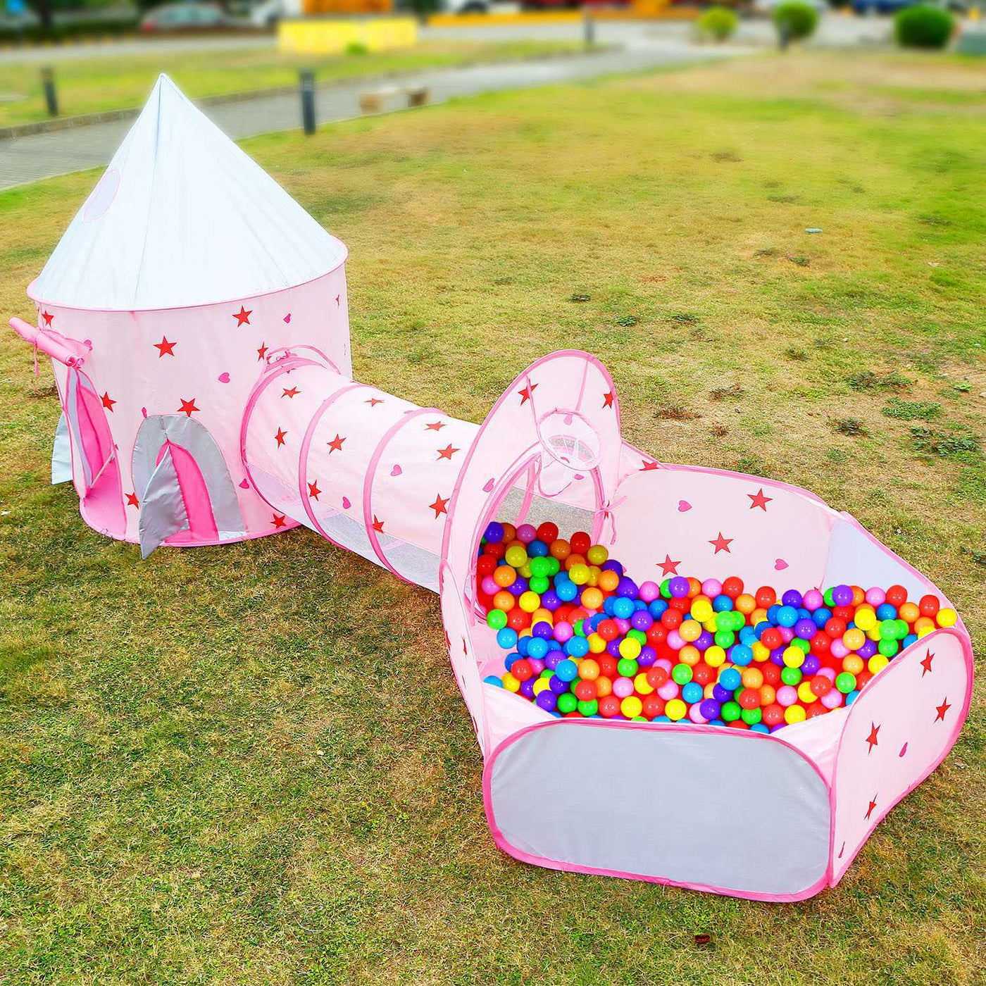 3 In 1 Child Crawl Tunnel Tent Kids Play