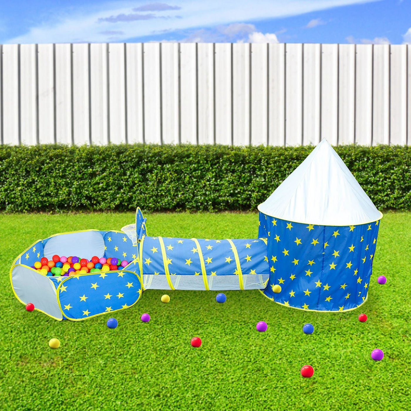 3 In 1 Child Crawl Tunnel Tent Kids Play