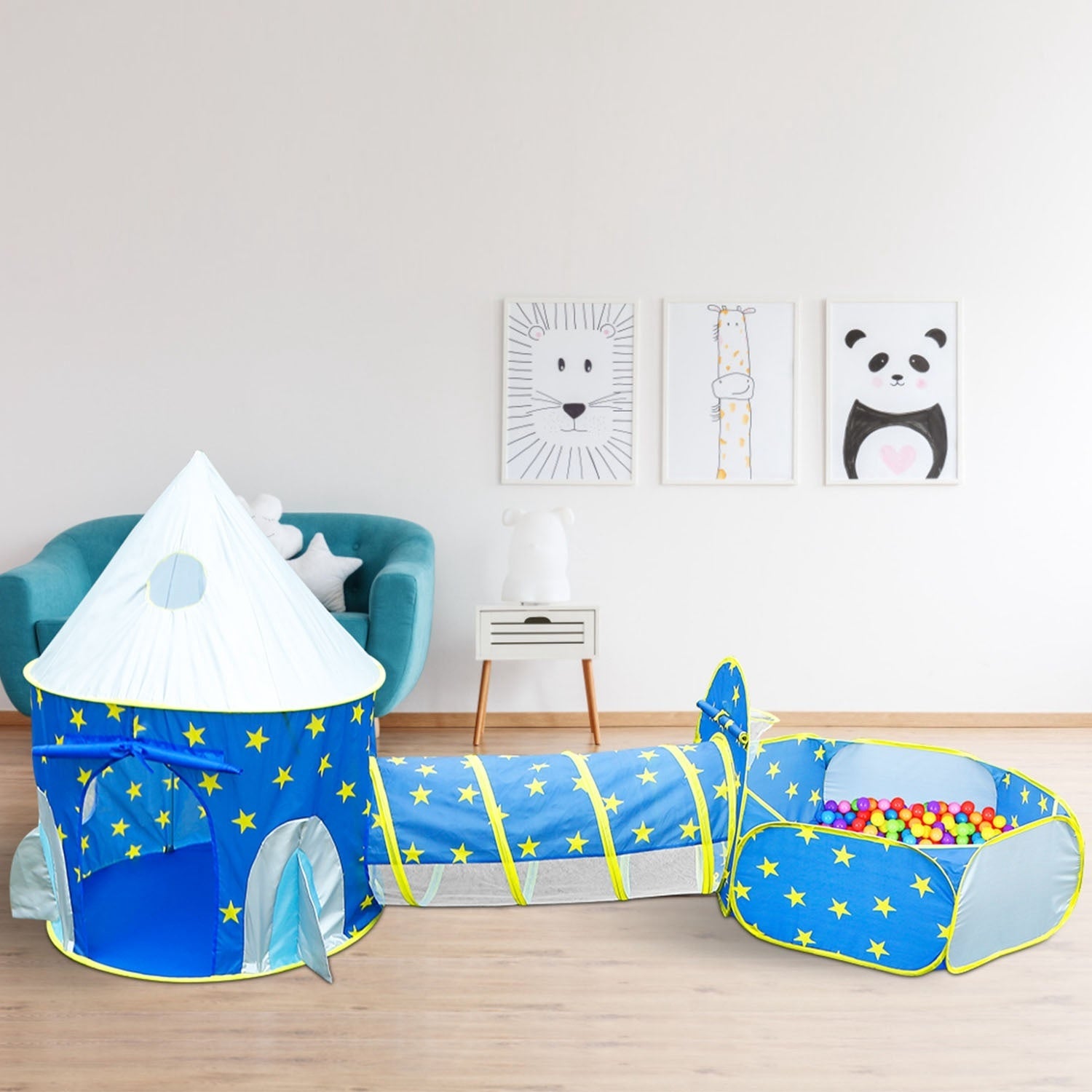 3 In 1 Child Crawl Tunnel Tent Kids Play
