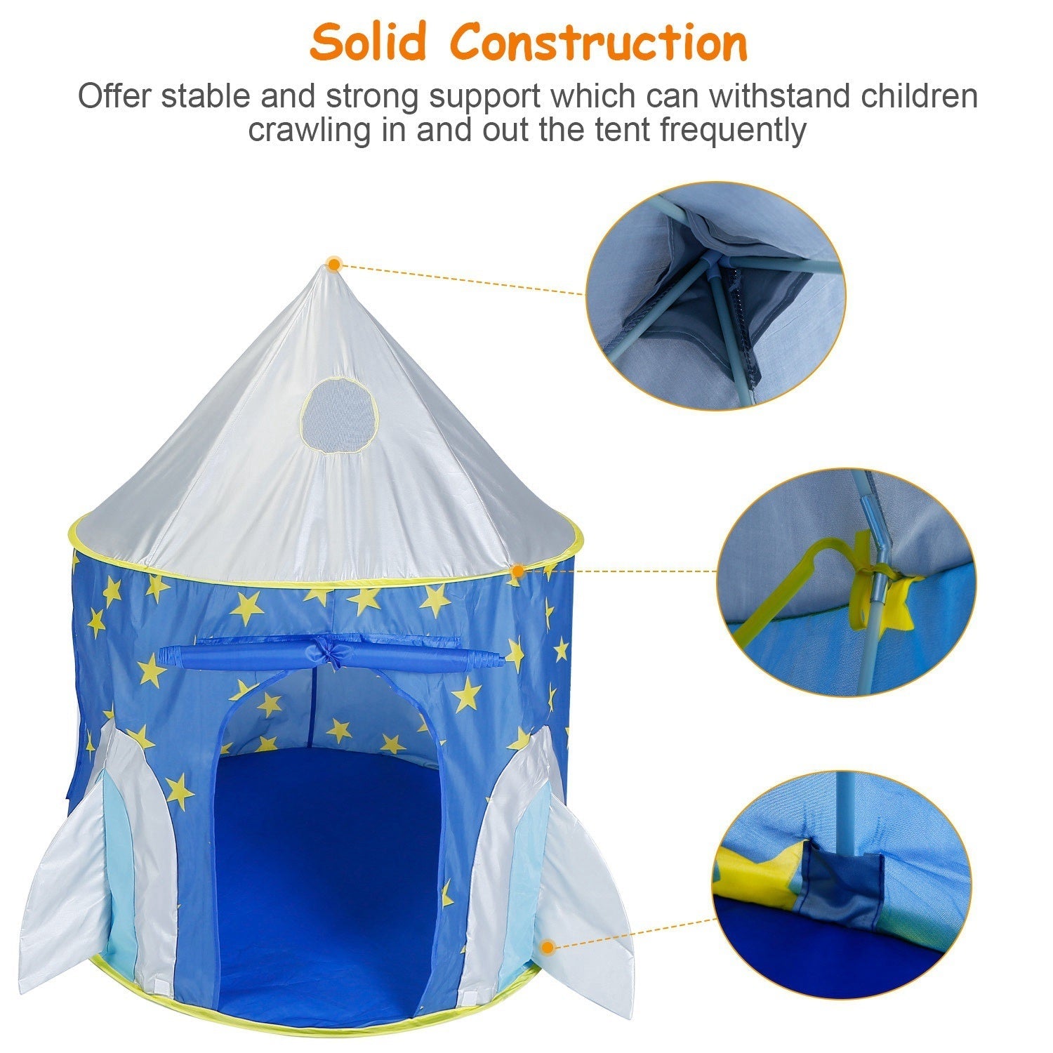 3 In 1 Child Crawl Tunnel Tent Kids Play